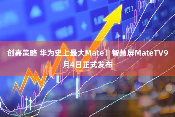 创嘉策略 华为史上最大Mate！智慧屏MateTV9月4日正式发布