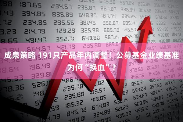 成泉策略 191只产品年内调整！公募基金业绩基准为何“换血”？