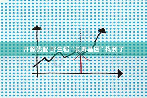 开源优配 野生稻“长寿基因”找到了